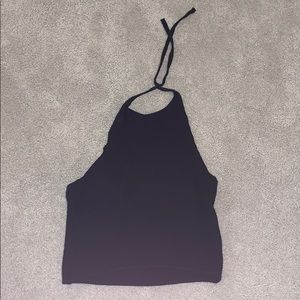 Black Knit Halter top